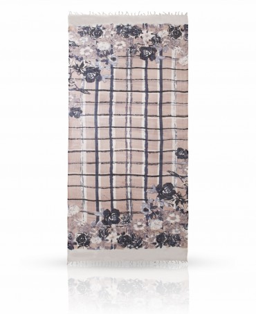 Палантин Женский W-ROSE.CHECKS/GREY